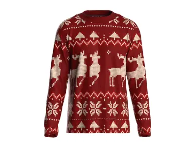 Christmas male longsleeve 3D model