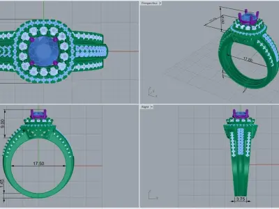 ring code 70 3D print model