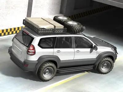 Toyota LandCruiser offroad 3D model
