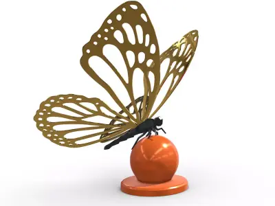 butterfly  3D print model