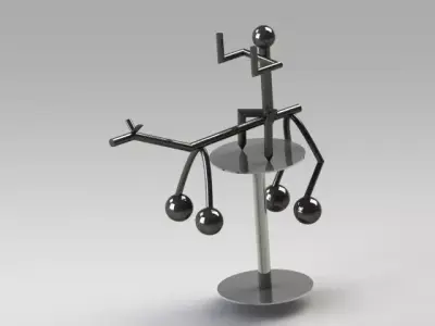 Kinetic horse Free 3D model