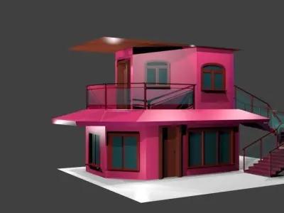 Luxury Modern House 3D model purchase