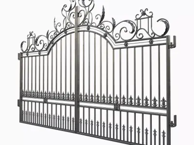 Ornate Decorative Gate 1 3D model