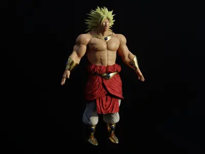 Broly Low-poly 3D model