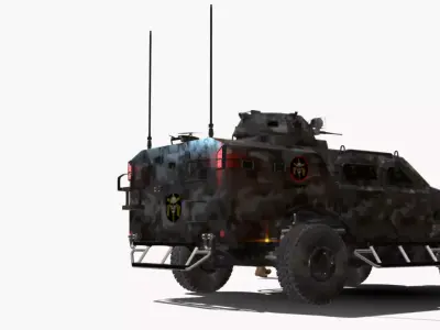 PREDADOR 4X4 BOPE Low-poly 3D model