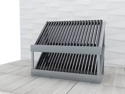 F39a Solar Panels 3D model