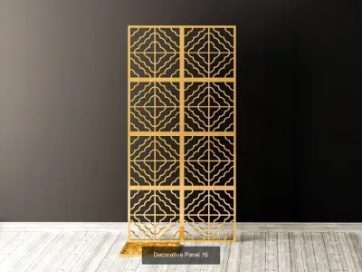 Decorative Panels Pack 4 3D Model Collection