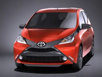 Toyota Aygo 2018 VRAY 3D model