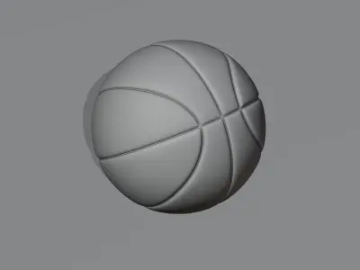 Basketball 3D model Low-poly 3D model
