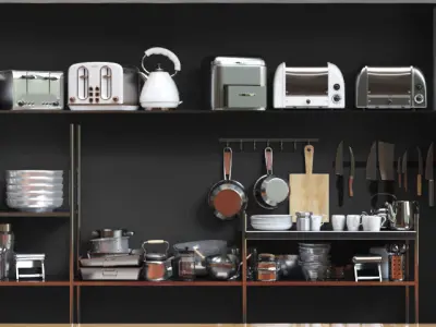 Restaurant modern bar design 3D model