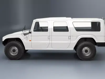 Toyota Megacruiser Military 4x4 SUV 3D model