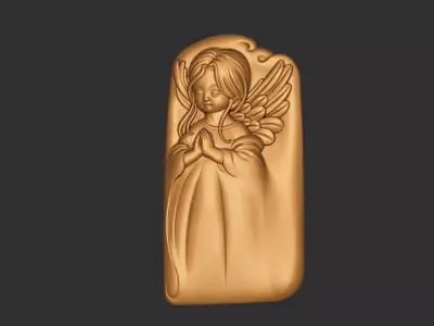 angel praying 3D print model