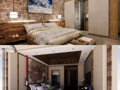 Hotel Room -B1 3D model