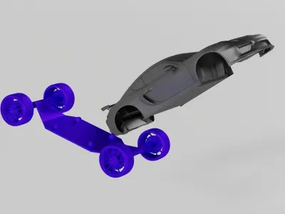 Car Porche Cayman Gt4 3D print model