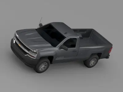 Chevrolet Silverado WT Regular Cab Long Box 2016 3D model