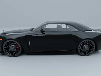 Rolls-Royce-Dawn-novitec-cabrio-2020 with interior 3D model