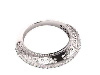 LUXURY ANTIQUE RING 3D PRINTABLE MODEL 3D print model