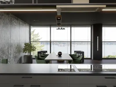 Modern living - D2 3D model