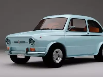 FIAT 850 3D model purchase