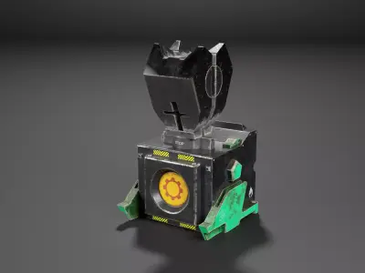 Device satelite generator vol2 Low-poly 3D model