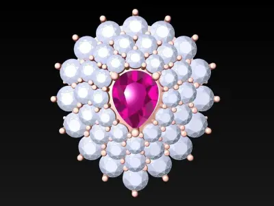 Diamond Ring - Womens Rings - N3759 3D print model