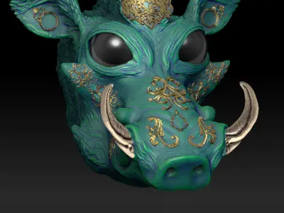 Fantasia Fauna - Kibali Warthog 3D print model