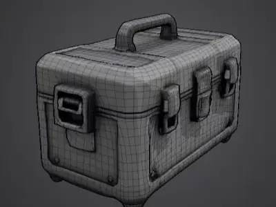 Futuristic Weapon Crate  Game Ready 3D Model  3D model