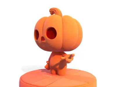 Chibi Pumpkin 3D print model