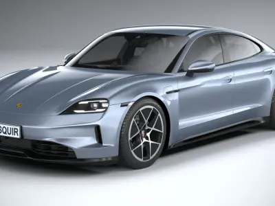 Porsche Taycan 2025 3D model
