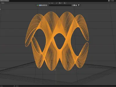 SPIRAL GLASS SCULPTURE Free 3D model