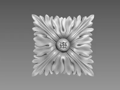 Decor square 02 3D model