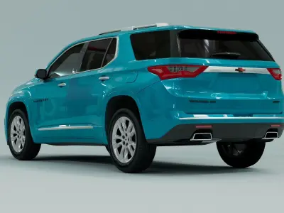 Chevrolet Traverse  2022 Low-poly 3D model