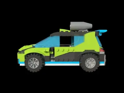 Lego Rocket Car 3D model