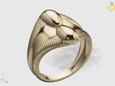 Women Plain Ring STL Models Womens Ring 3dmodels 3D print model 3D print model 60