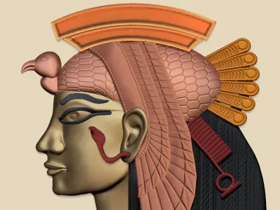 Cleopatra queen -  last  pharaoh of Egypt 3D print model