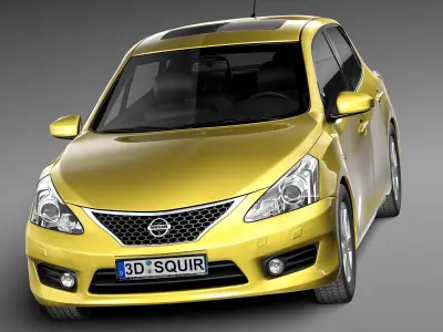Nissan Tiida Versa 2013 3D model