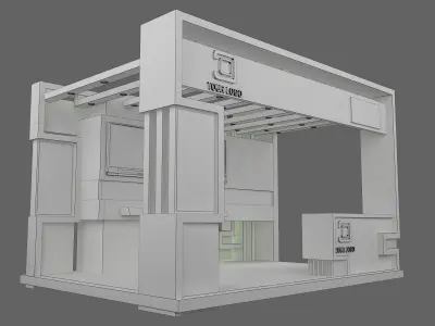 Booth Exhibition Stand a441a 3D model
