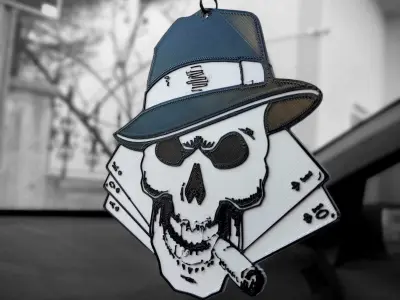 car mirror ornament 3D print model