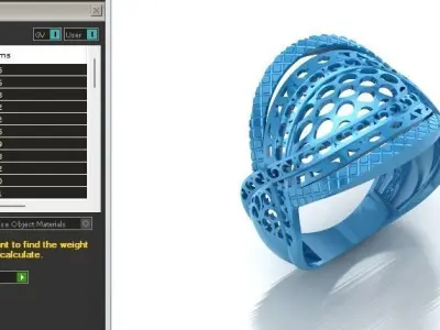 Fancy Womens Rings Plain Rings Ready STL 3DM Models Rings 3D print model 33