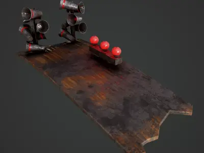 Megafons Board  Free 3D model