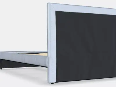 GLADSTAD Upholstered bed frame Low-poly 3D model