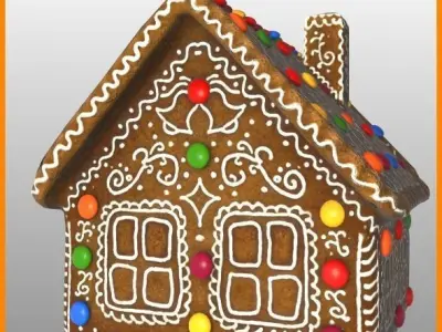 Christmas Decorations Models Set 3D model