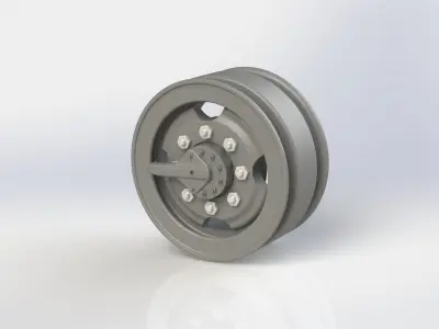 3D printable Zil-131 rim 3D print model