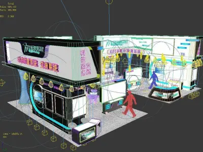 Booth - Area - 15X9-3DMAX2009-03 3D model