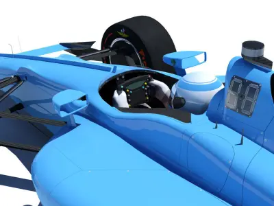 Indycar 2018 - Oval version 3D model