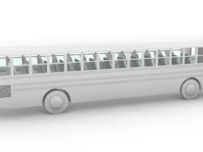 School Bus Model Free 3D model