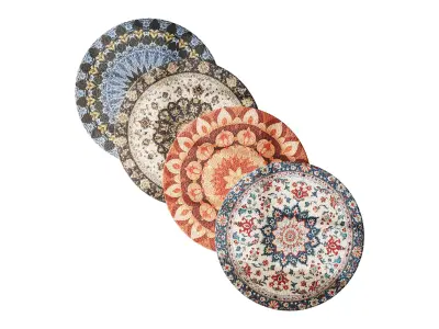 round carpet 11 3D model