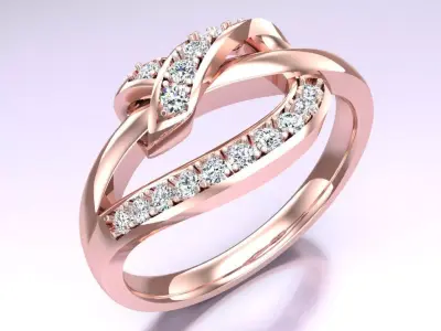 Diamond Ring - Womens Rings - N115249 3D print model