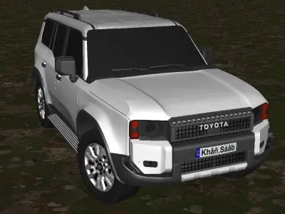 Toyota land cruiser 2024 Low-poly 3D model