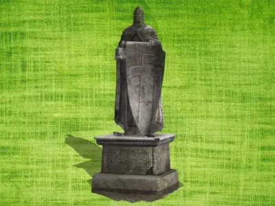 pack Architecture element 01 - 04 Low-poly 3D model